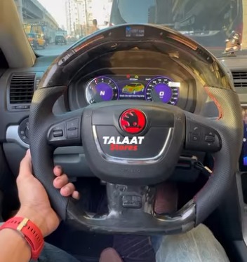 Skoda Fantasia vRS Custom Carbon LED Steering Wheel